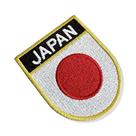 BP0058E-001 Bandeira Japão Patch Bordado 6,8x8,0cm