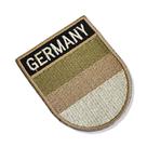 BP0081E-003 Bandeira Alemanha Patch Bordado 6,8x8,0cm