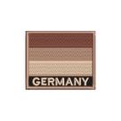 BP0081N-004 Bandeira Alemanha Patch Bordado 7,5x6,3cm