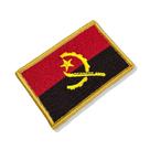 BP0089-001 Bandeira Angola Patch Bordado 7,5x5,0cm