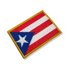 BP0101-001 Bandeira Porto Rico Patch Bordado 7,5x5,0cm BP0101-001 Bandeira Porto Rico Patch Bordado 7,5x5,0cm