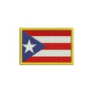 BP0101-001 Bandeira Porto Rico Patch Bordado 7,5x5,0cm BP0101-001 Bandeira Porto Rico Patch Bordado 7,5x5,0cm
