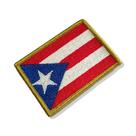 BP0101-001 Bandeira Porto Rico Patch Bordado 7,5x5,0cm BP0101-001 Bandeira Porto Rico Patch Bordado 7,5x5,0cm