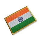 BP0191-001 Bandeira Índia Patch Bordado 7,5x5,0cm BP0191-001 Bandeira Índia Patch Bordado 7,5x5,0cm