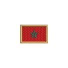 BP0192-031 Bandeira Marrocos Patch Bordado 3,8x2,5cm