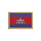 BP0205-011 Bandeira Camboja Patch Bordado 5,7x3,8cm BP0205-011 Bandeira Camboja Patch Bordado 5,7x3,8cm