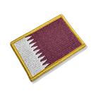 BP0213-075A Bandeira Qatar Patch Bordado 7,5x5,0cm