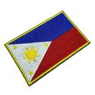 BP0218T21 Bandeira Filipinas Patch Bordada Termo Adesivo