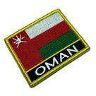 BP0219NV01 Bandeira Omã Patch Bordado Fecho Contato BP0219NV01 Bandeira Omã Patch Bordado Fecho Contato
