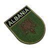 BP0221ET03 Bandeira Albânia Patch Bordado Termo Adesivo