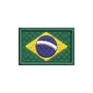 BP0403-037 Bandeira Brasil Patch Bordado 3,8x2,5cm