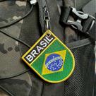 BP0403E-001 Bandeira Brasil Patch Bordado 6,8x8,0cm