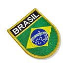 BP0403E-001 Bandeira Brasil Patch Bordado 6,8x8,0cm