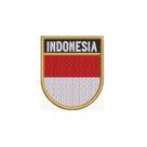 BP0419E-011 Bandeira Indonesia Patch Bordado 5,7x6,8cm
