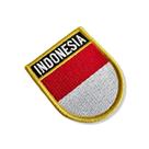 BP0419E-011 Bandeira Indonesia Patch Bordado 5,7x6,8cm