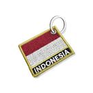 BP0419N-011 Bandeira Indonésia Patch Bordado 5,7x4,8cm