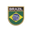 BP0420E-001 Bandeira BRAZIL Patch Bordado 6,8x8,0cm