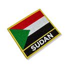 BP0423N-001 Bandeira Sudão Patch Bordado 7,5x6,3cm BP0423N-001 Bandeira Sudão Patch Bordado 7,5x6,3cm