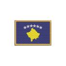 BP0433-001 Bandeira Kosovo Patch Bordado 7,5x5