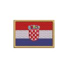 BP0436-001 Bandeira Croácia Patch Bordado 7,5x5,0cm BP0436-001 Bandeira Croácia Patch Bordado 7,5x5,0cm