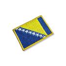 BP0438-011 Bandeira Bósnia Herzegovina Bordado 5,7x3,8cm