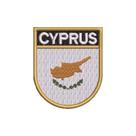 BP0439E-001 Bandeira Chipre Patch Bordado 6,8x8 BP0439E-001 Bandeira Chipre Patch Bordado 6,8x8