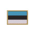 BP0442-001 Bandeira Estônia Patch Bordado 7,5x5,0cm