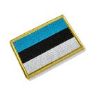 BP0442-001 Bandeira Estônia Patch Bordado 7,5x5,0cm