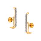 Br ear hook fileira crav fileira lisa com ponto de luz