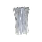 Braçadeira 200mm De Nylon Branca Resistente Forte Zip Tie