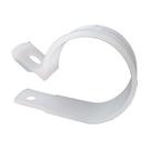 Braçadeira de cabo Gardner Bender PPC-1525 0,6 cm branca, pacote com 18