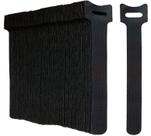 Braçadeira de cabo Oksdown preta reutilizável, pacote com 50, 12 mm x 150 mm de nylon Braçadeira de cabo Oksdown preta reutilizável, pacote com 50, 12 mm x 150 mm de nylon