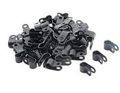 Braçadeira de cabo WOIWO, organizador de cabos de nylon tipo R, 3,2 mm, 100 unidades
