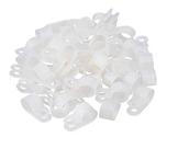 Braçadeira de cabo WOIWO R-Type de nylon branco 100 unidades (3,2 mm de diâmetro)