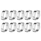 Braçadeira de mangueira Hapivida, ferro zincado, galvanizado 5-23 mm, 10 unidades