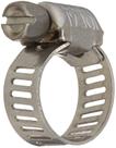 Braçadeira de mangueira Tridon Micro-Gear SAE 6 em aço inoxidável 8-22mm