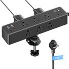 Braçadeira de Mesa ACOZVIN Power Strip 17 em 1 com Carga Rápida de 40W