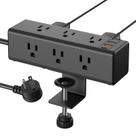 Braçadeira de mesa Power Strip CCCEI com 9 tomadas e portas USB