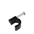 Braçadeira de suporte Raindrip R390CB para tubos de 0,25" preta