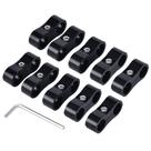 Braçadeira separadora de mangueiras EVIL ENERGY 6AN Fuel Line Alumínio 4PCS