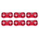 Braçadeira separadora de mangueiras HARFINGTON 6AN 14mm ID Fuel Line vermelha