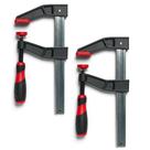 Braçadeiras de barra BUILDSOMETHING F-Style 6" ajustáveis, pacote com 2