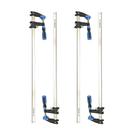 Braçadeiras de barra FASTORS Woodworking 91 cm 600 kg Force 4 Pack Blue