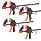 Braçadeiras de barra VEVOR, pacote com 2, 30 cm e 2, pacote com 2, 15 cm, limite de carga: 70 kg