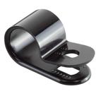 Braçadeiras de cabo GTSE Black Nylon Plastic 3/8 com suporte de parafuso, pacote com 100