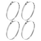Braçadeiras de mangueira Kozelo em aço inoxidável 11,4-12,2 cm, pesadas, 4 unidades Braçadeiras de mangueira Kozelo em aço inoxidável 11,4-12,2 cm, pesadas, 4 unidades