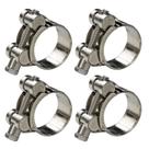 Braçadeiras de mangueira T-Bolt AKIHISA 20-22mm de aço inoxidável de gama 304