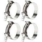 Braçadeiras de mangueira T-Bolt ISPINNER 304 de aço inoxidável 44-50mm