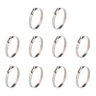 Braçadeiras de mangueira WINL em aço inoxidável SAE 48 64mm-89mm, pacote com 10 Braçadeiras de mangueira WINL em aço inoxidável SAE 48 64mm-89mm, pacote com 10