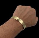 BRACELETE 13mm NOSSA SENHORA BANHADO A OURO